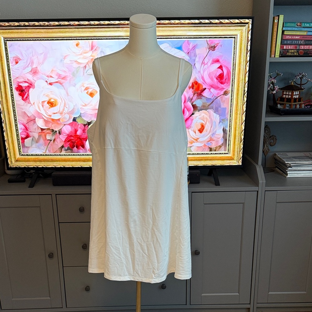 White textured athletic Dress